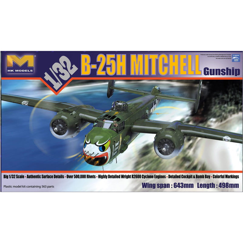 HONG KONG MODELS 1/32 B-25H Mitchell Gunship