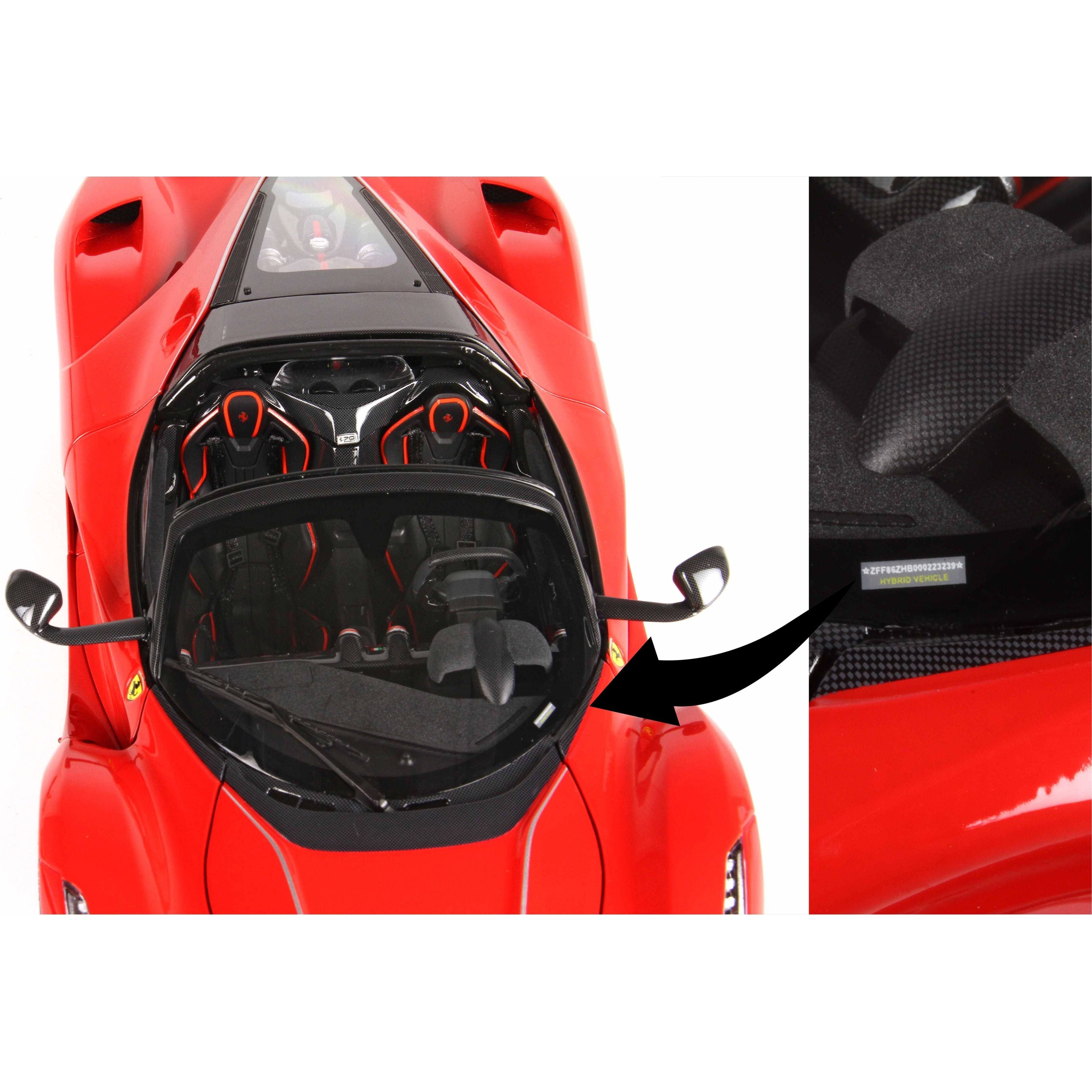 BBR (V) Ferrari LaFerrari APERTA Rosso Corsa 322 DIE CAST