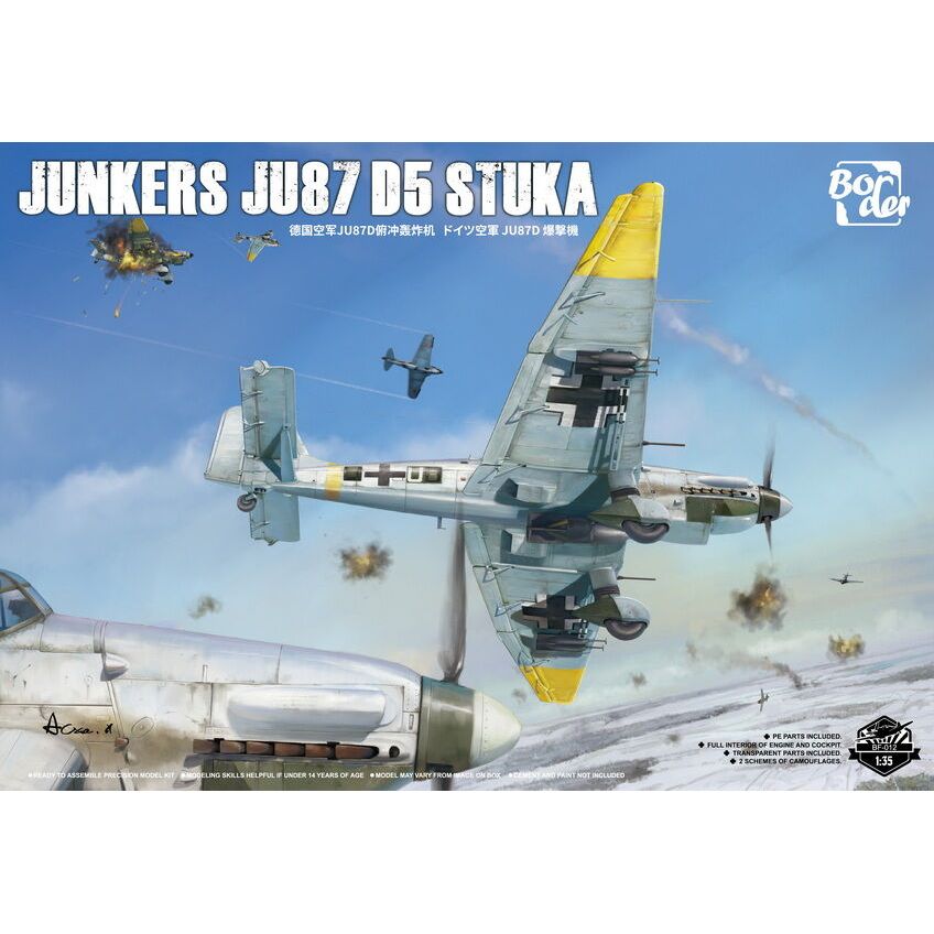 BORDER MODEL 1/35 Junkers Ju 87 D5 Stuka Plastic Model Kit