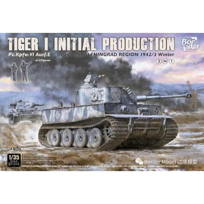 BORDER MODEL 1/35 Tiger I Initial Production Plastic Model Kit [BT014]