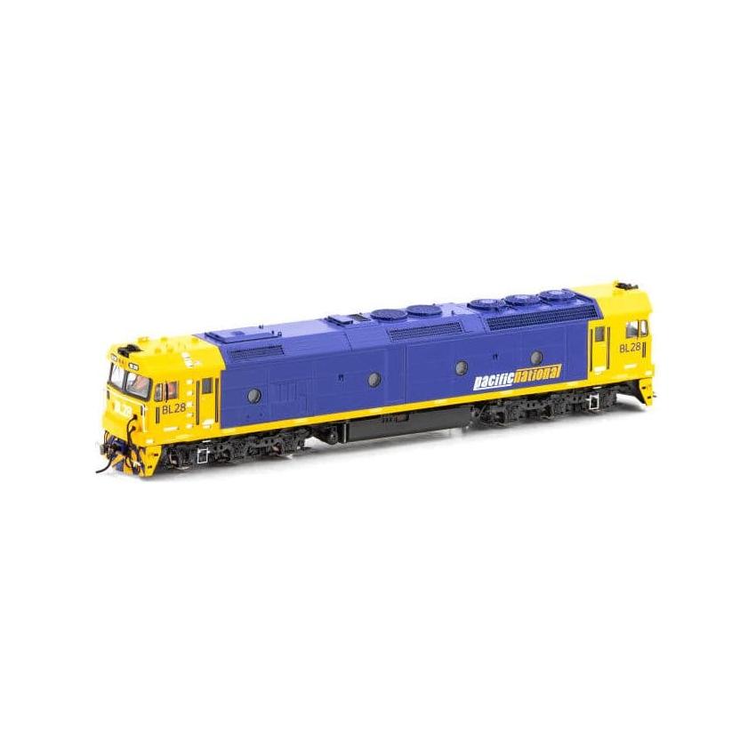 AUSCISION HO BL28 Pacific National Intermodal Blue & Yellow