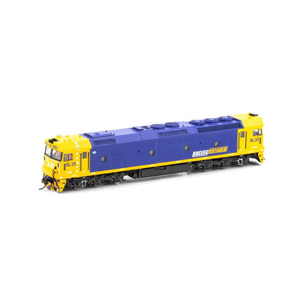 AUSCISION HO BL35 Pacific National Intermodal Blue & Yellow - DCC Sound Fitted