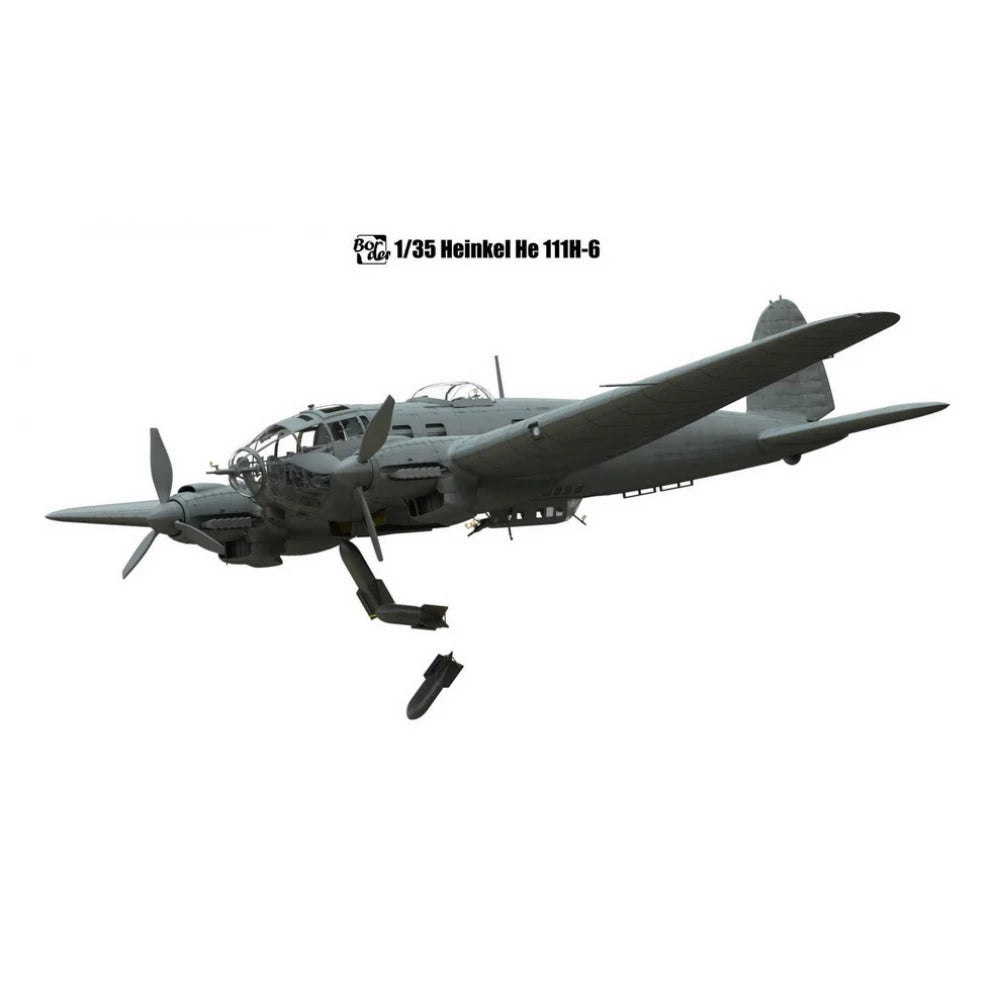 BORDER MODEL 1/35 WWII German Bomber Heinkel 111 H-6 Plastic Model Kit