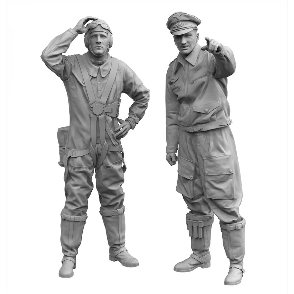 BORDER MODEL 1/35 German Bomber Pilots for He111 Ground Condition (5pc) Resin Figures Set