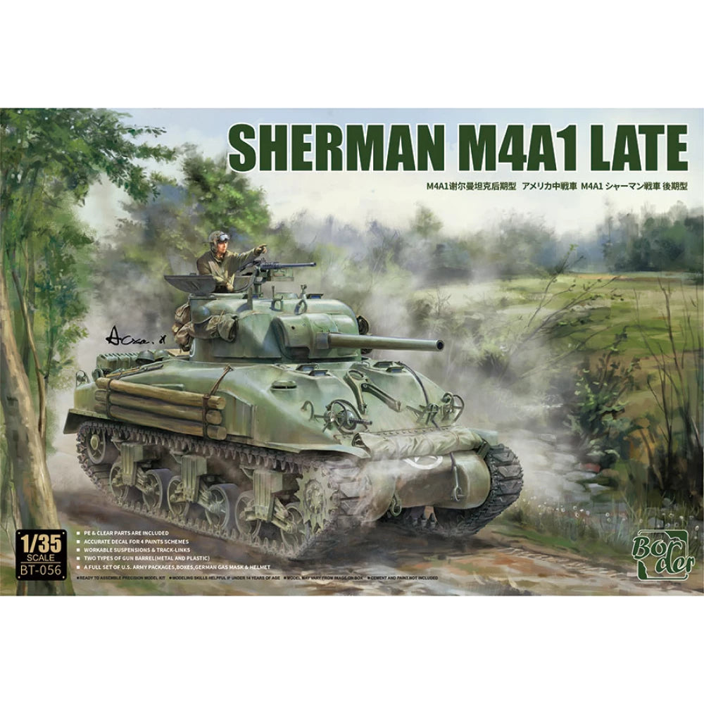 BORDER MODEL 1/35 Sherman M4A1 Late Plastic Model Kit
