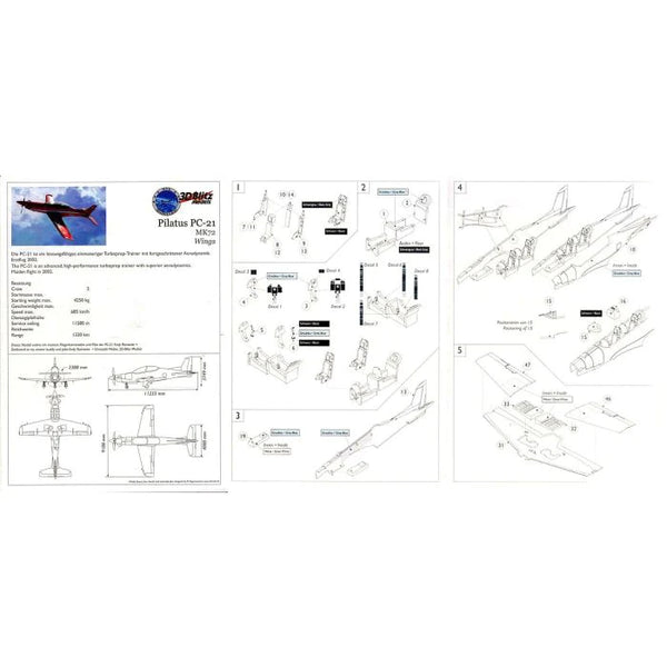 3D-BLITZ 1/72 Pilatus PC-21 *Aus Decals*