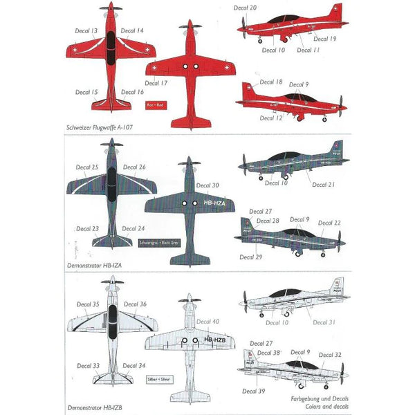 3D-BLITZ 1/72 Pilatus PC-21 *Aus Decals*