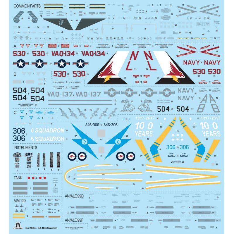 ITALERI 1/48 EA-18G Growler *Aus Decals*