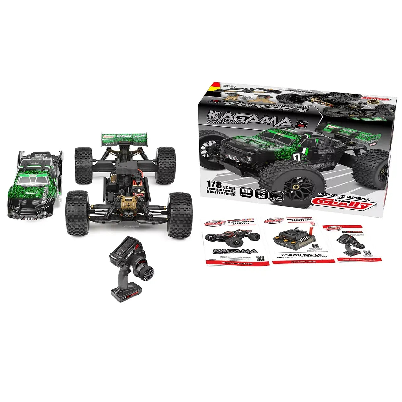 Team Corally - KAGAMA XP 6S - Limited Edition - RTR - Green - Brushless Power 6S - No Battery - No Charger