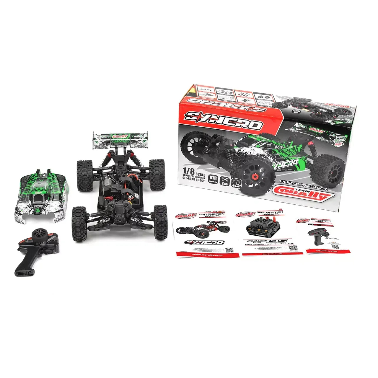 Team Corally - SYNCRO - 2WD - RTR - Green - Brushless