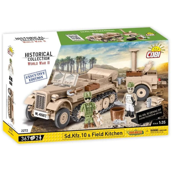 COBI World War II - Sd.Kfz.10 & Field Kitchen (367 Pieces)