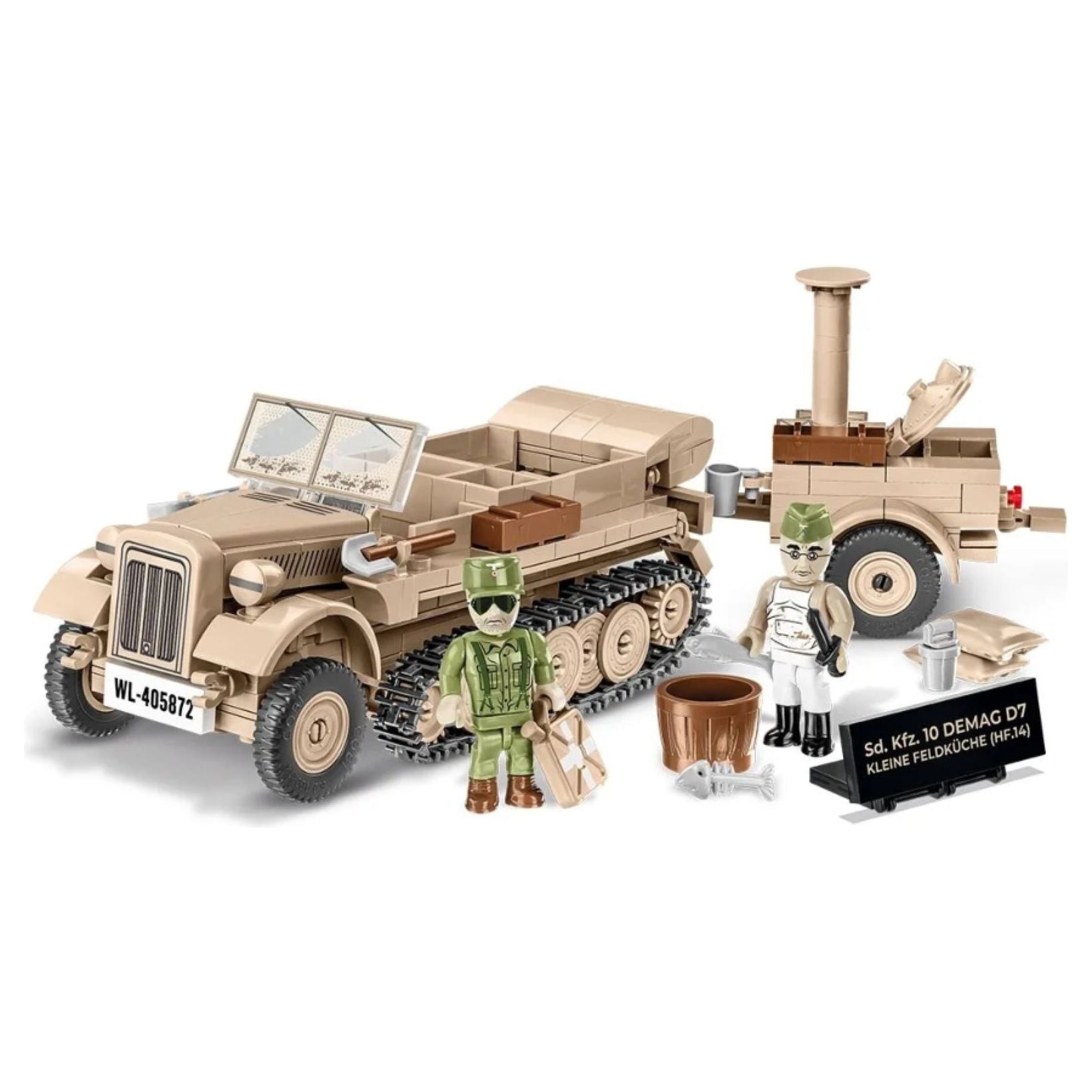 COBI World War II - Sd.Kfz.10 & Field Kitchen (367 Pieces)