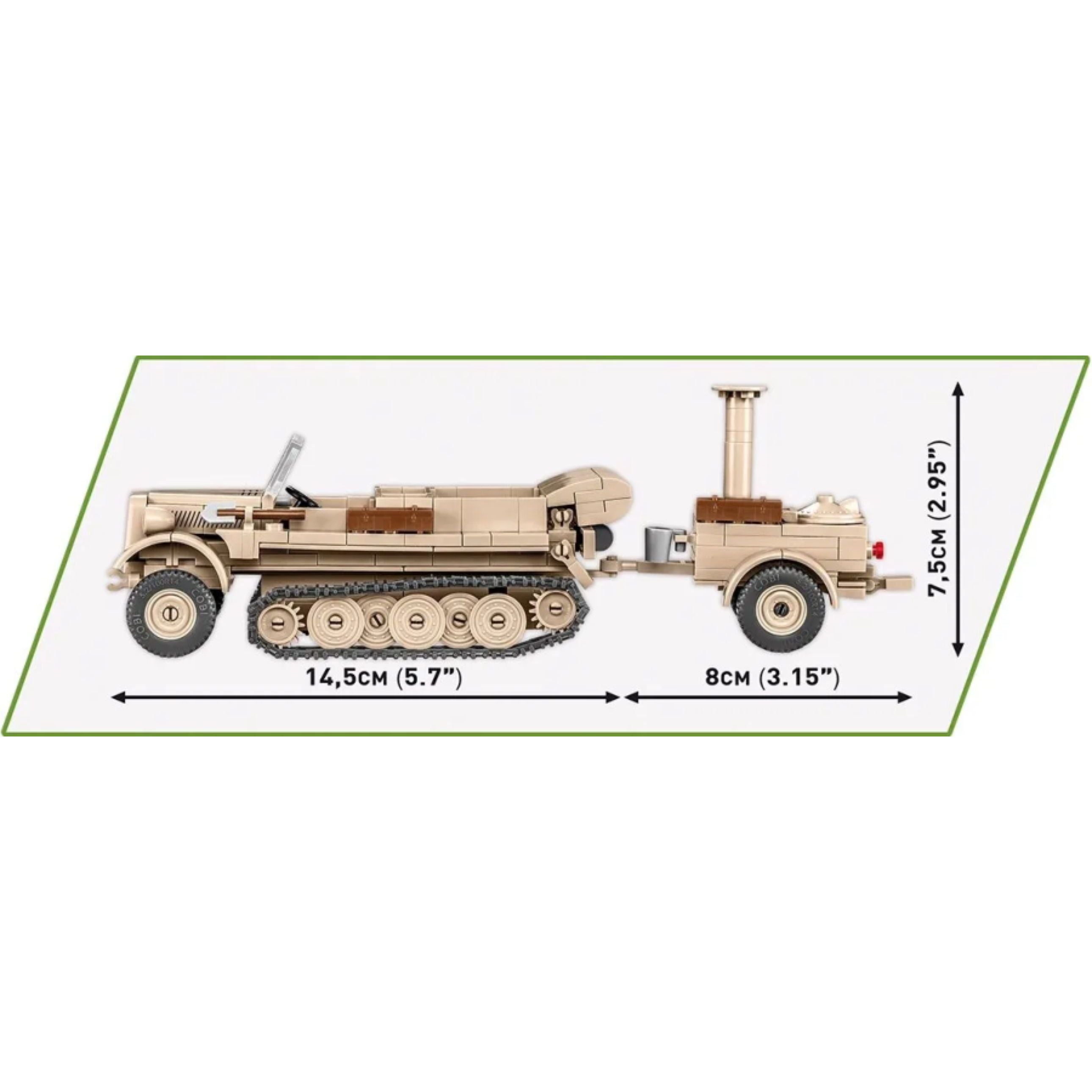 COBI World War II - Sd.Kfz.10 & Field Kitchen (367 Pieces)