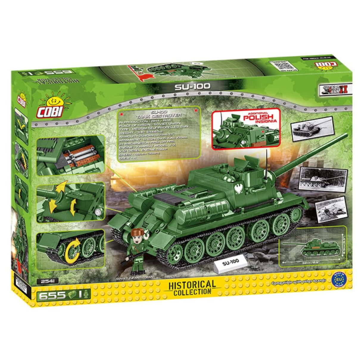 COBI World War II - SU 100 Tank (646 Pieces)