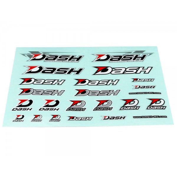 DASH Decal ( 230 X 180 mm) Black / White / Silver