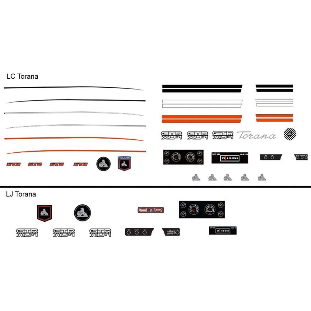 DDA 1:24 (6pcs) LC/LJ Torana Decal