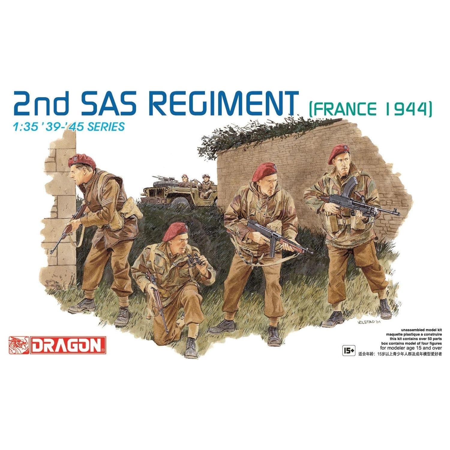 DRAGON 1/35 2nd SAS Regiment (France 1944) Plastic Model Kit