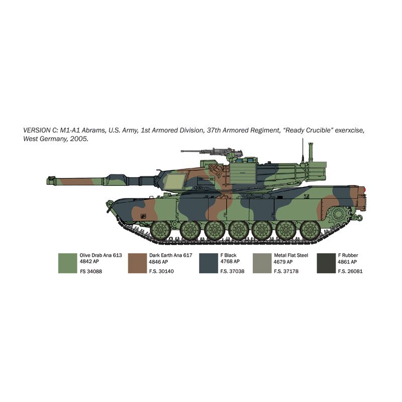 ITALERI 1/35 M1A1 Abrams (Includes Australian Decals)- War Thunder Series