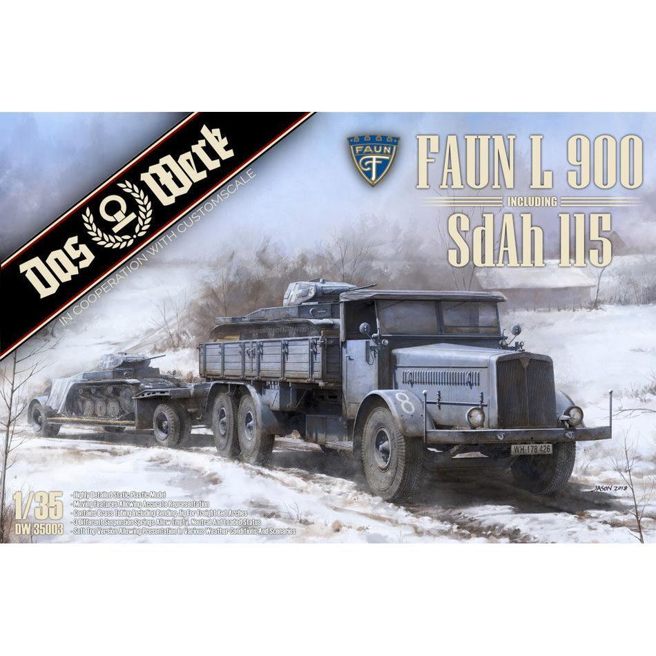 Das Werk 1/35 Faun L900 incl. Sd.Ah.115 Plastic Model Kit