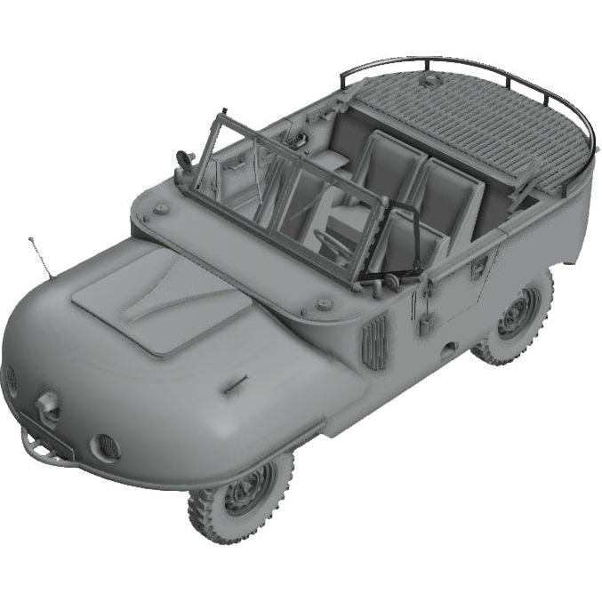 Das Werk 1/35 Schwimmwagen Trippel SG 6/38 Plastic Model Kit