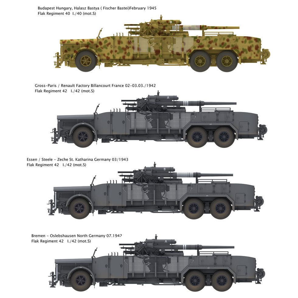 Das Werk 1/35 8,8 cm Flak on a 9t VOMAG Plastic Model Kit [DW35024]