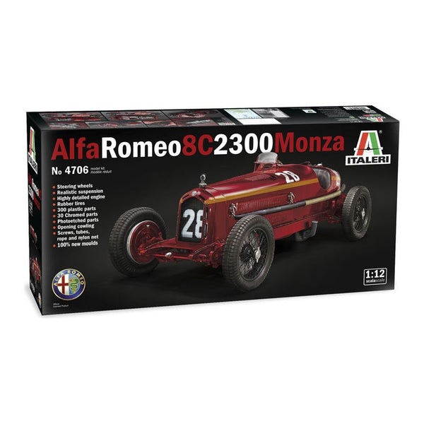 ITALERI 1/12 Alfa Romeo 8C 2300 Monza Tazio Nuvolari Driver