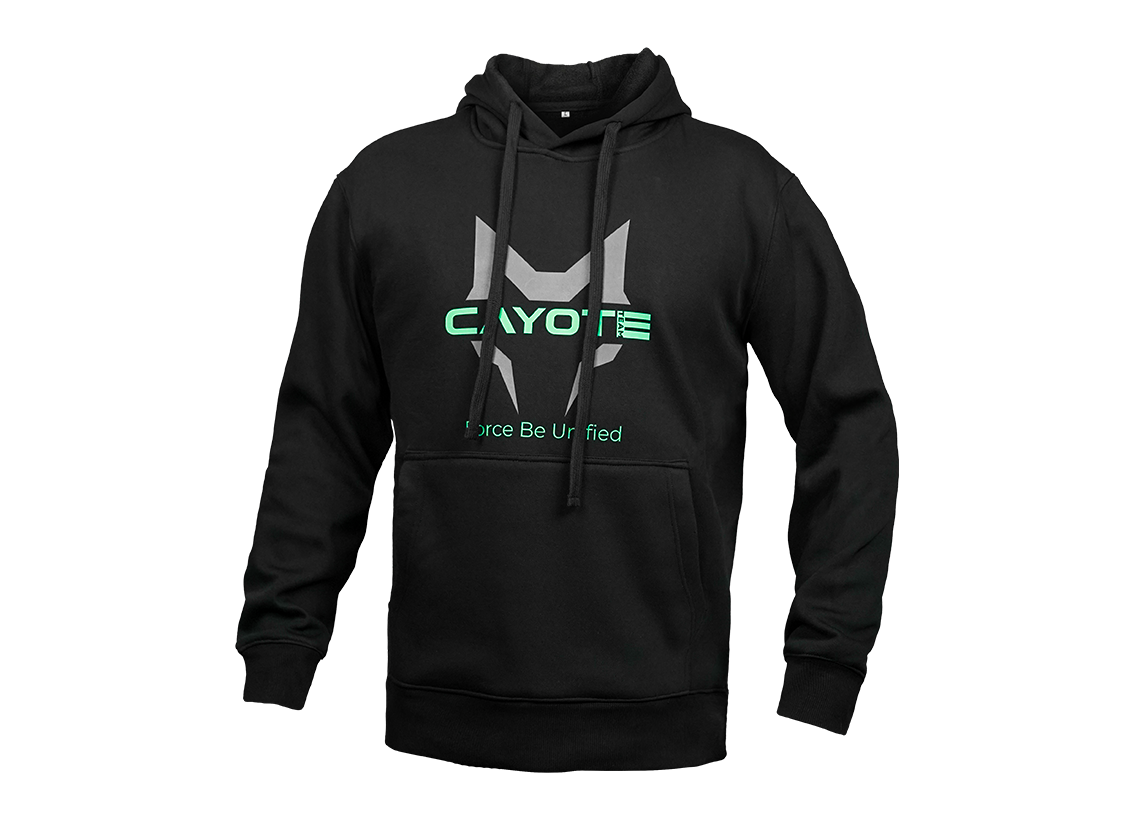 Cayote Classic-Fit Black Pullover Hoodie, XXL Size