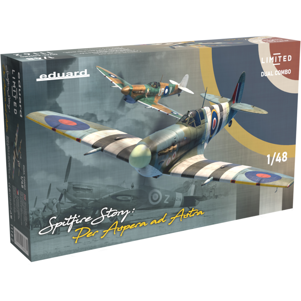 EDUARD 1/48 SPITFIRE STORY: Per Aspera ad Astra DUAL COMBO Plastic Model Kit *Aust Decals*[11162]