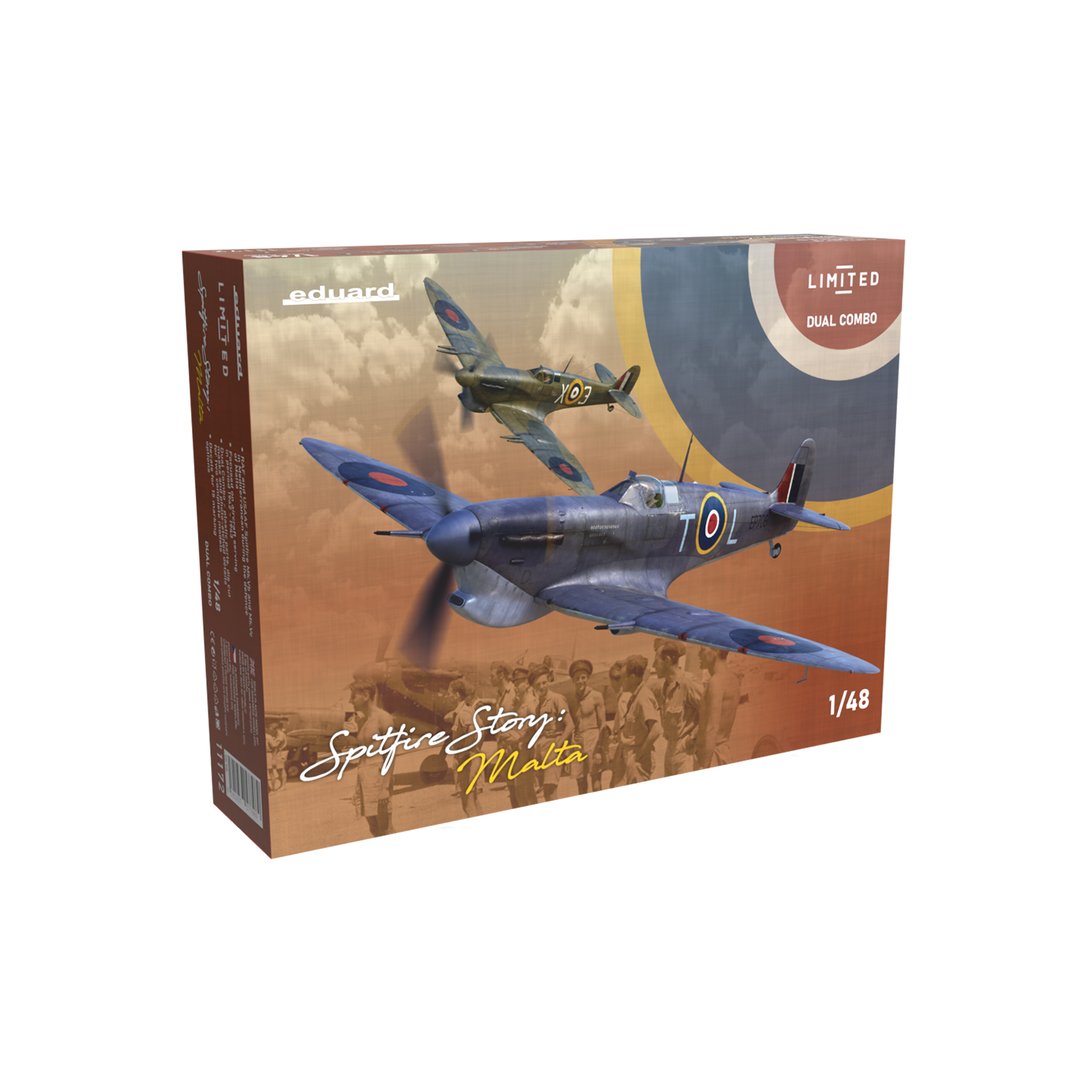 EDUARD 1/48 Spitfire Story: Malta Dual Combo Plastic Model Kit