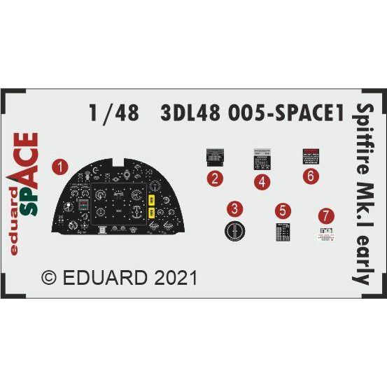 Eduard 1/48 Spitfire Mk.I early SPACE 3D Decals