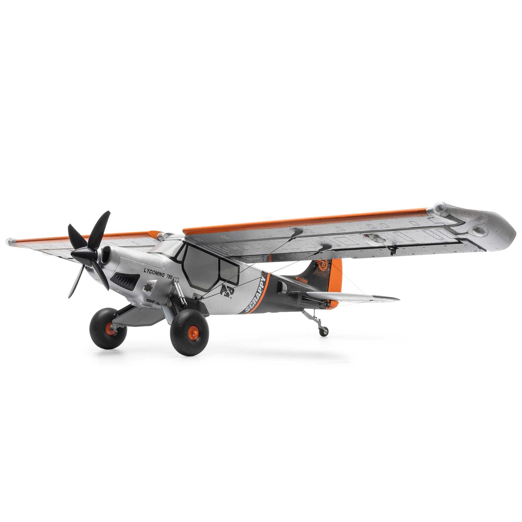 E-flite Micro Scrappy STOL 800mm RC Plane, BNF Basic, EFL02150D