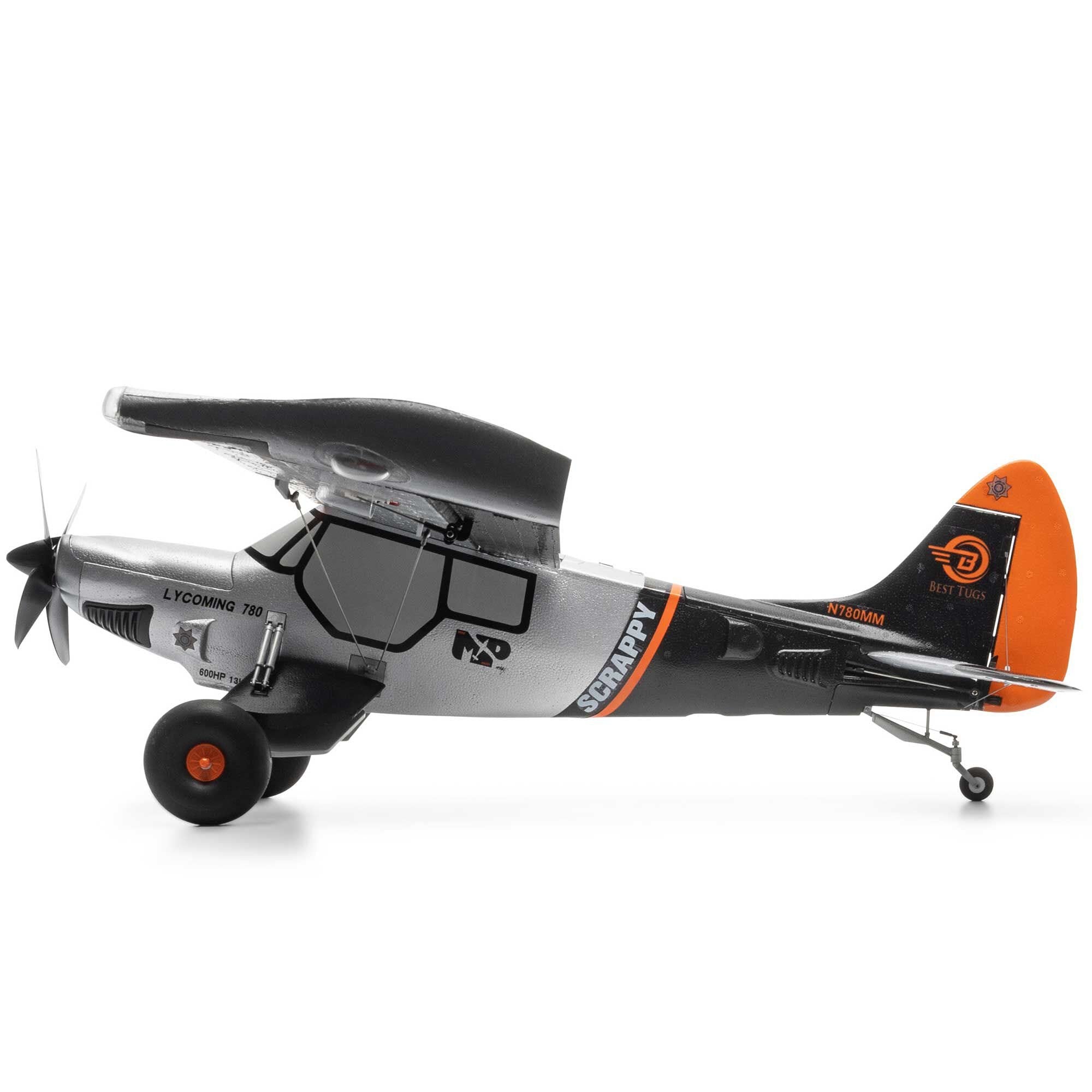 E-flite Micro Scrappy STOL 800mm RC Plane, BNF Basic, EFL02150D