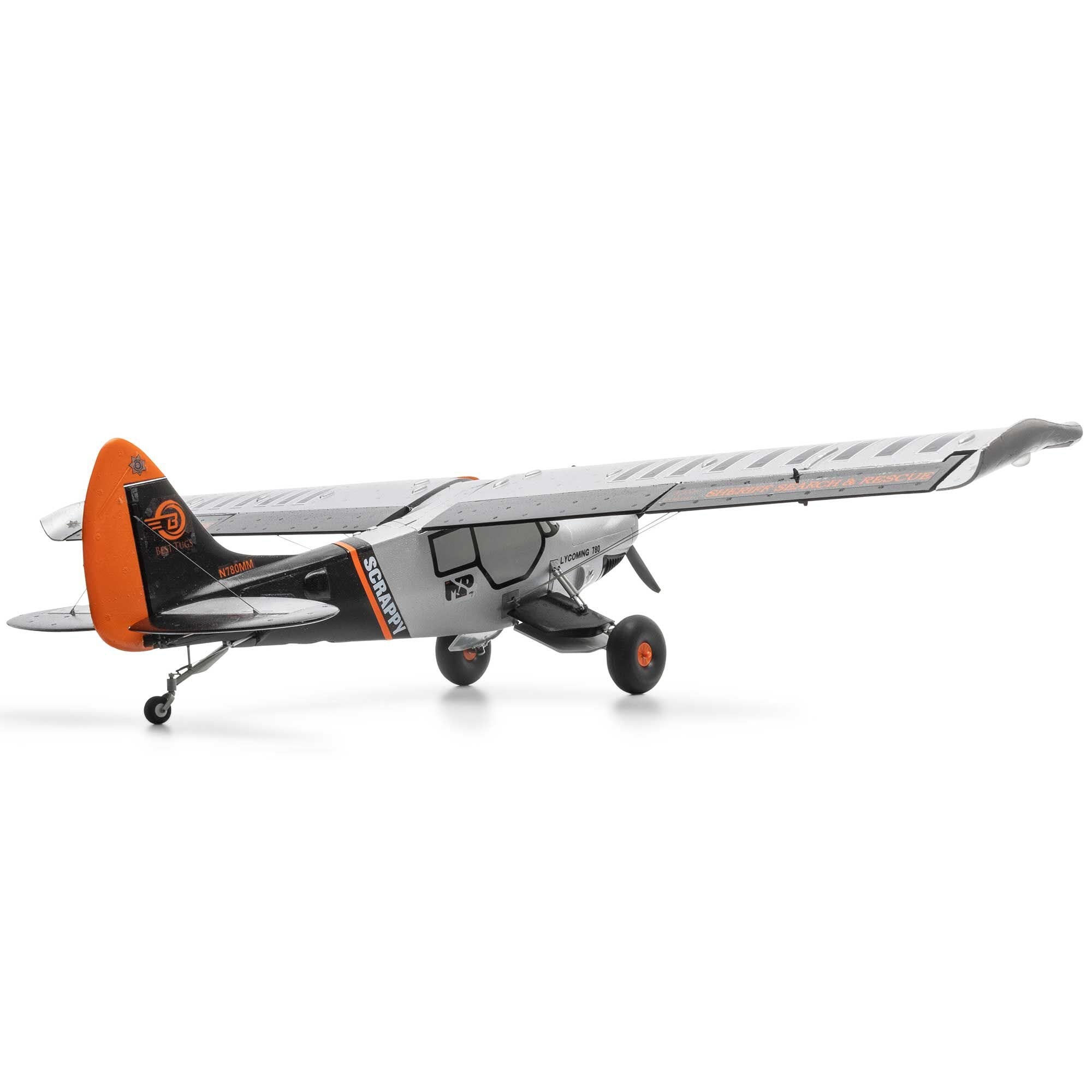 E-flite Micro Scrappy STOL 800mm RC Plane, BNF Basic, EFL02150D