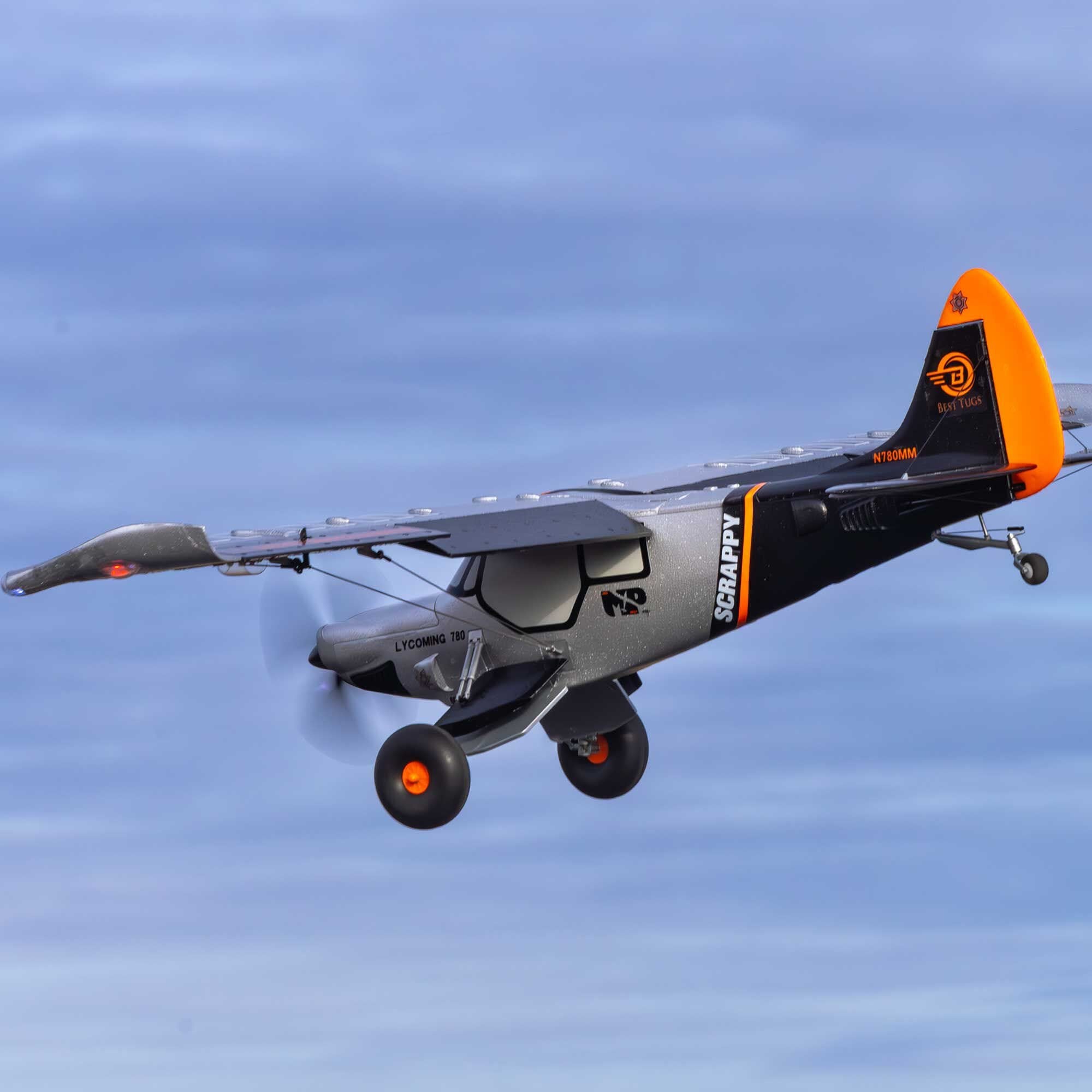 E-flite Micro Scrappy STOL 800mm RC Plane, BNF Basic, EFL02150D