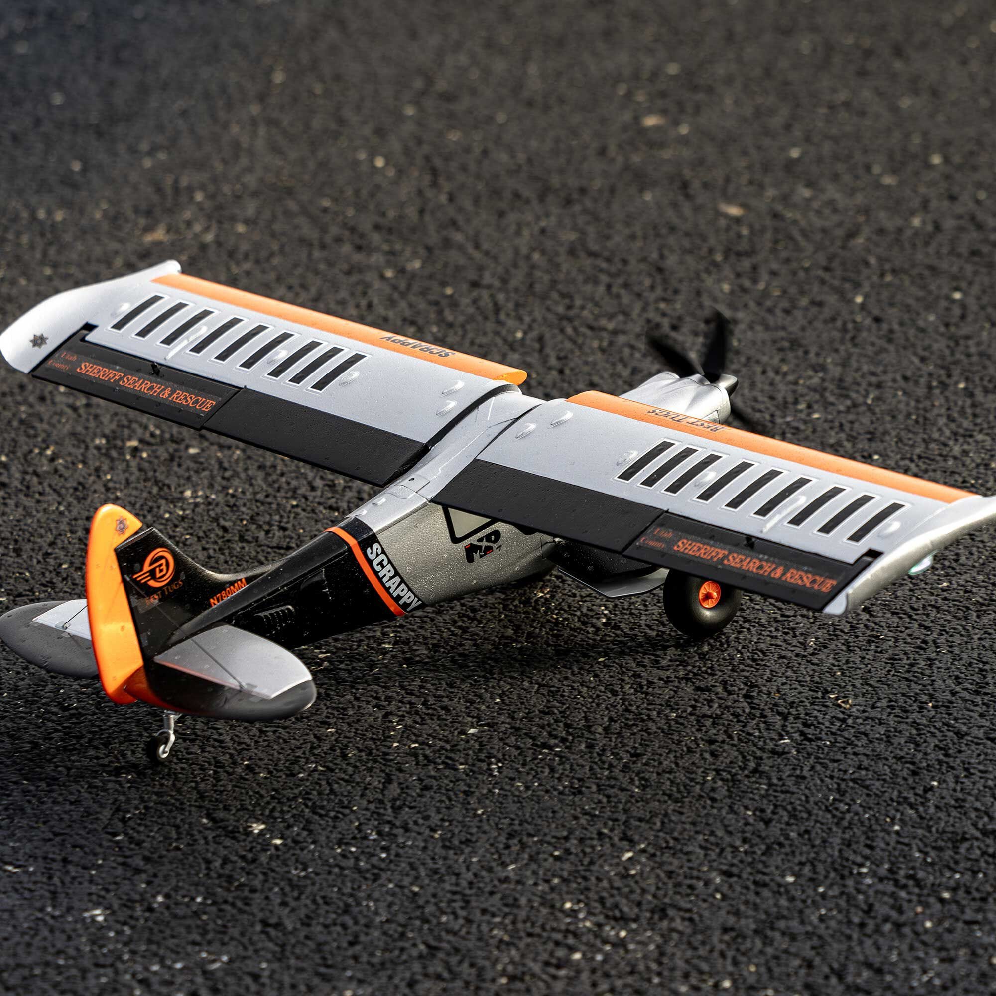 E-flite Micro Scrappy STOL 800mm RC Plane, BNF Basic, EFL02150D