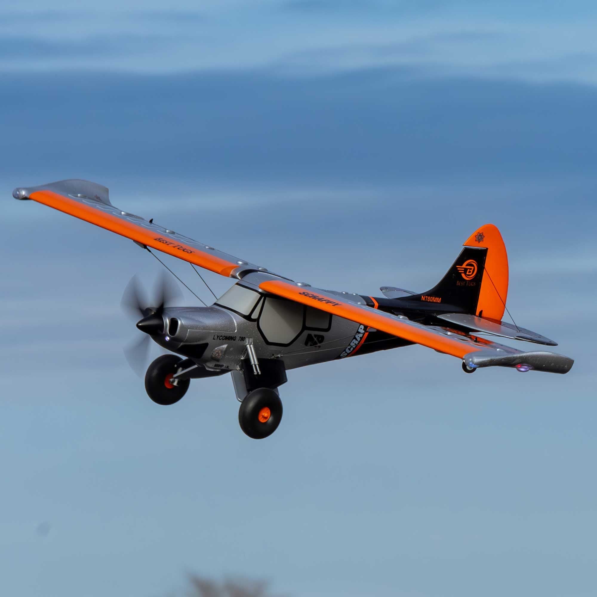 E-flite Micro Scrappy STOL 800mm RC Plane, BNF Basic, EFL02150D