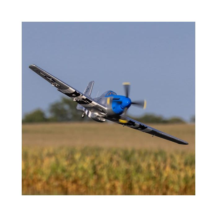 E-Flite P-51D Mustang 1.2m with SAFE Select, BNF Basic, EFL089500