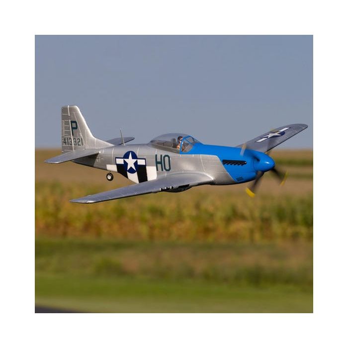 E-Flite P-51D Mustang 1.2m with SAFE Select, BNF Basic, EFL089500