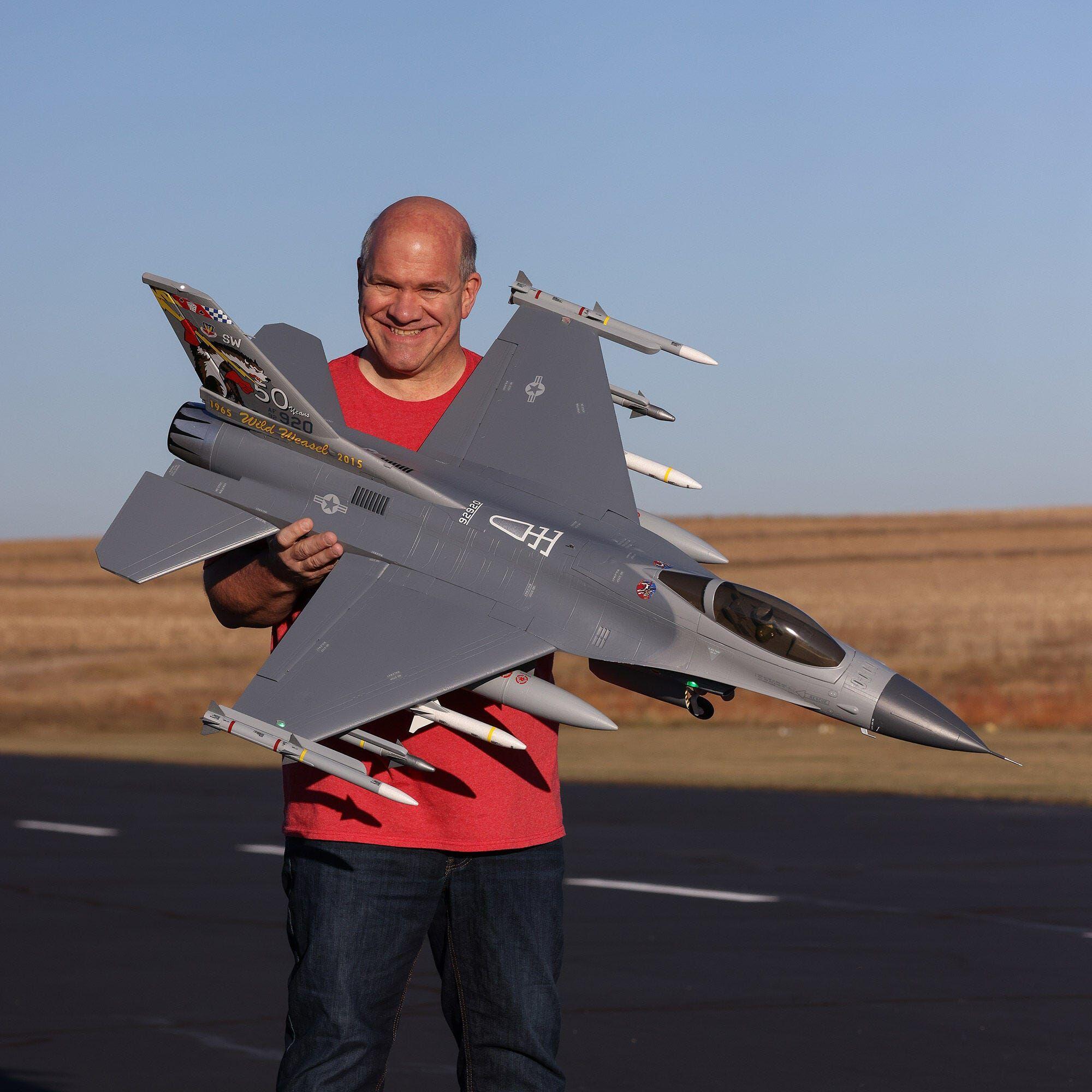 E-Flite F-16 Falcon 80mm EDF with Smart Technology BNF Basic EFL87850