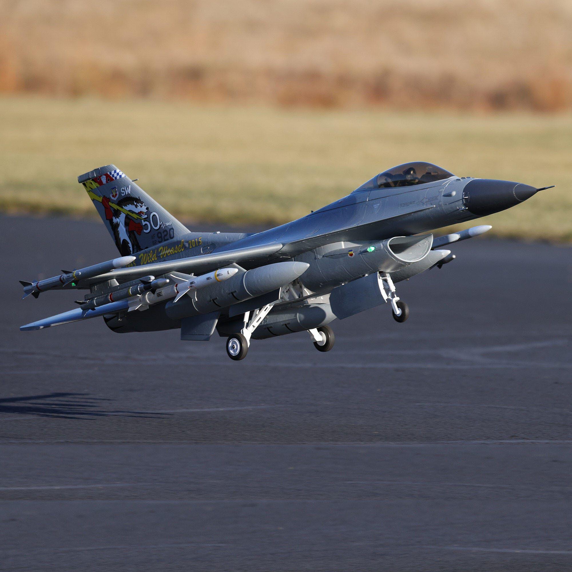E-Flite F-16 Falcon 80mm EDF with Smart Technology BNF Basic EFL87850