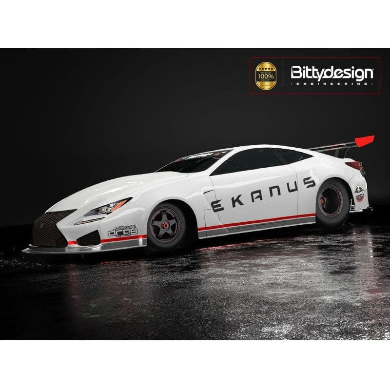 BITTYDESIGN 1/10 Ekanus No Prep Street/Outlaw Drag Racing Clear Body