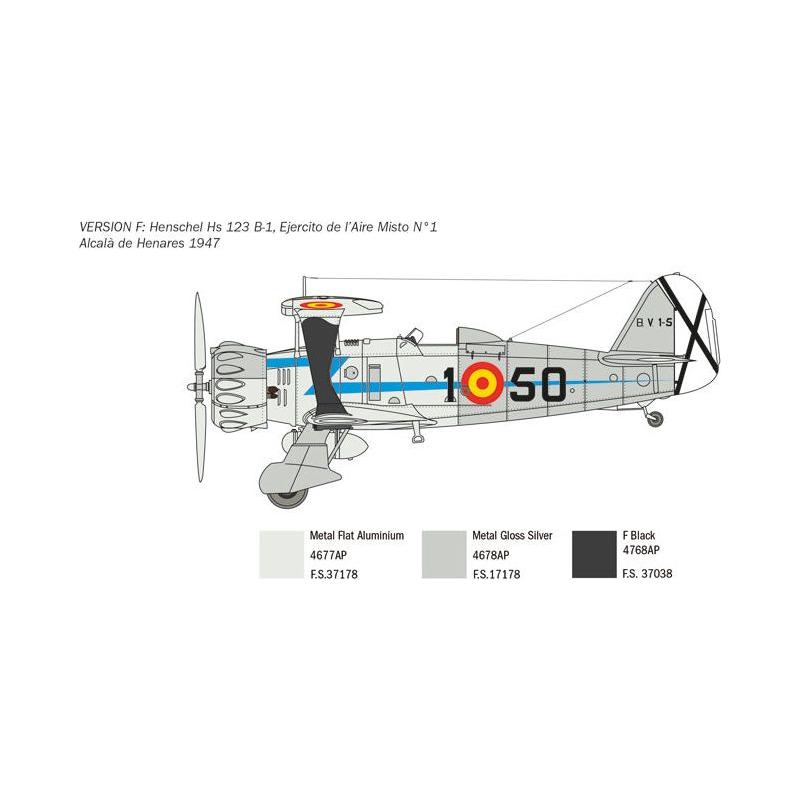 ITALERI 1/48 Henshel Hs 123 Super Decal Sheet