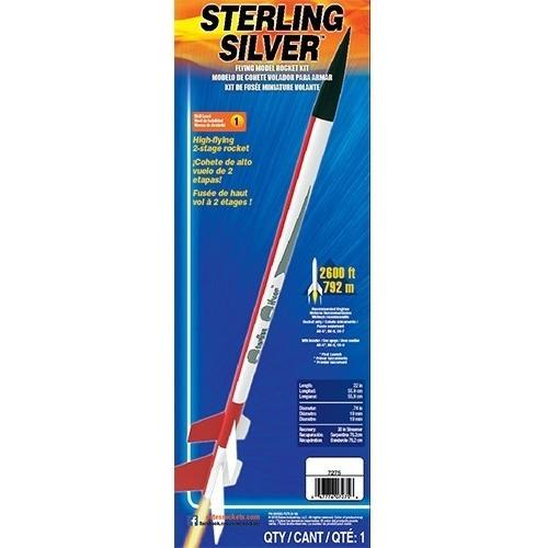 Estes Sterling Silver Advanced Model Rocket Kit (18mm Standard Engine)