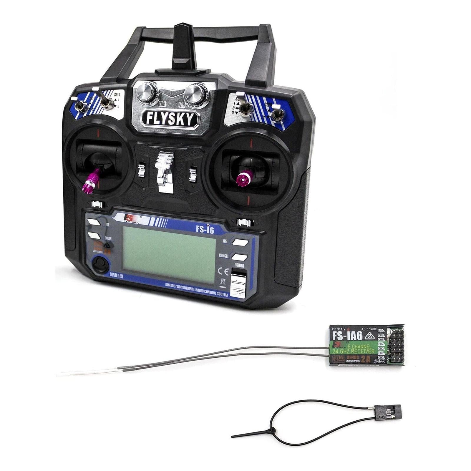 FLYSKY FS-i6 AFHDS 2A 2.4GHz 6CH RC Radio Transmitter & FS-iA6B