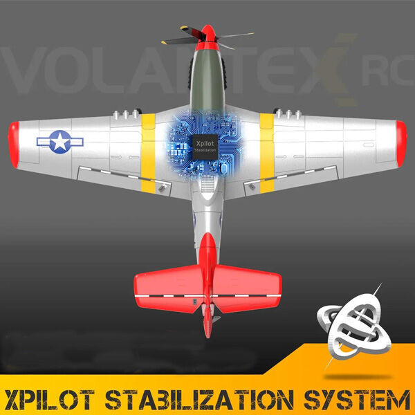 VOLANTEX 76105RR-2B P51D Mustang 400mm RTF Gyro 2 Batteries
