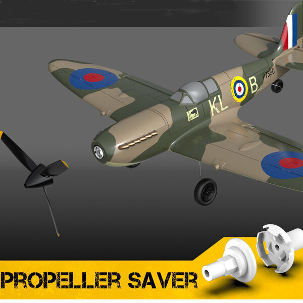VOLANTEX 76112R-2B Spitfire 400mm RTF Gyro 2 Batteries