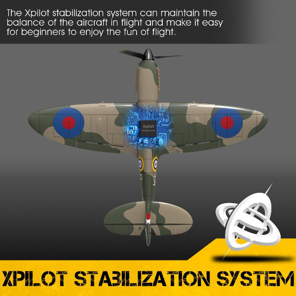 VOLANTEX RC Spitfire 400mm with Xpilot Stabilization RC Plane RTF