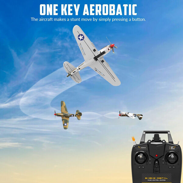 VOLANTEX 76113RY-2B P40 Warehawk 400mm RTF Gyro 2 Batteries