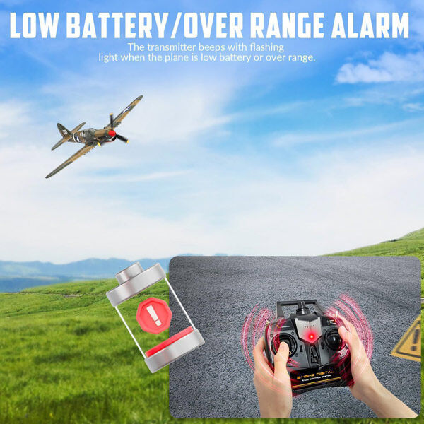 VOLANTEX 76113RY-2B P40 Warehawk 400mm RTF Gyro 2 Batteries