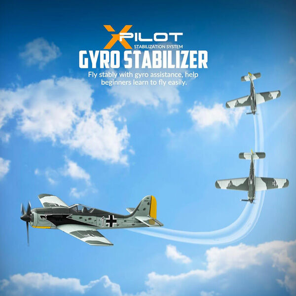 VOLANTEX 76117R-2B FW190 400mm RTF Gyro 2 Batteries